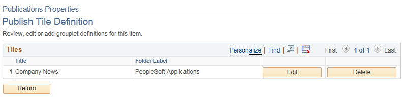 Publish as Tile News Publications page