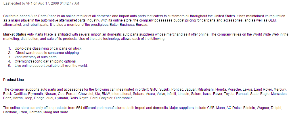 Wiki Content pagelet