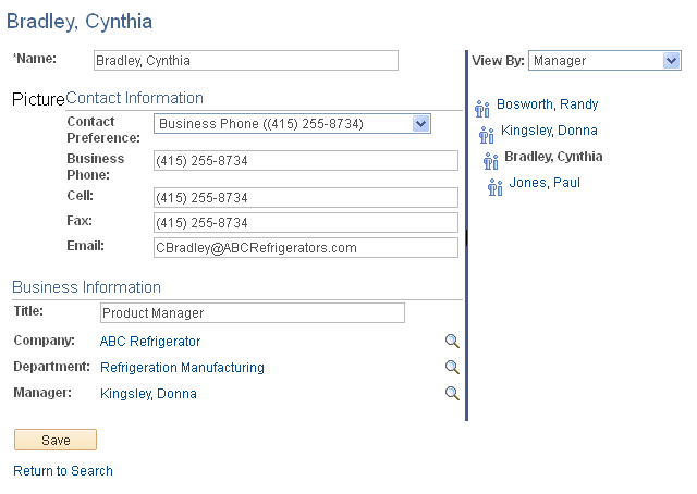 Resource Finder profile page