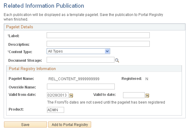 Related Information Publication page