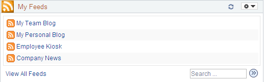 My Feeds pagelet