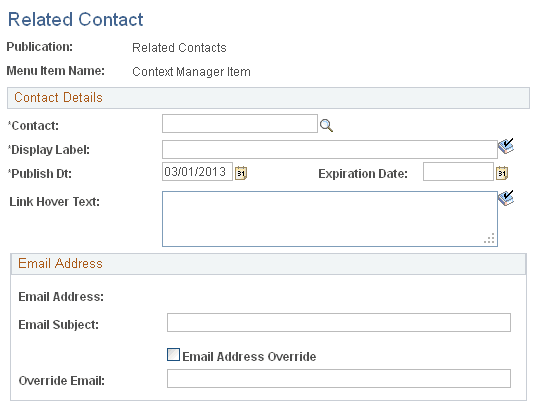 Related Contact page