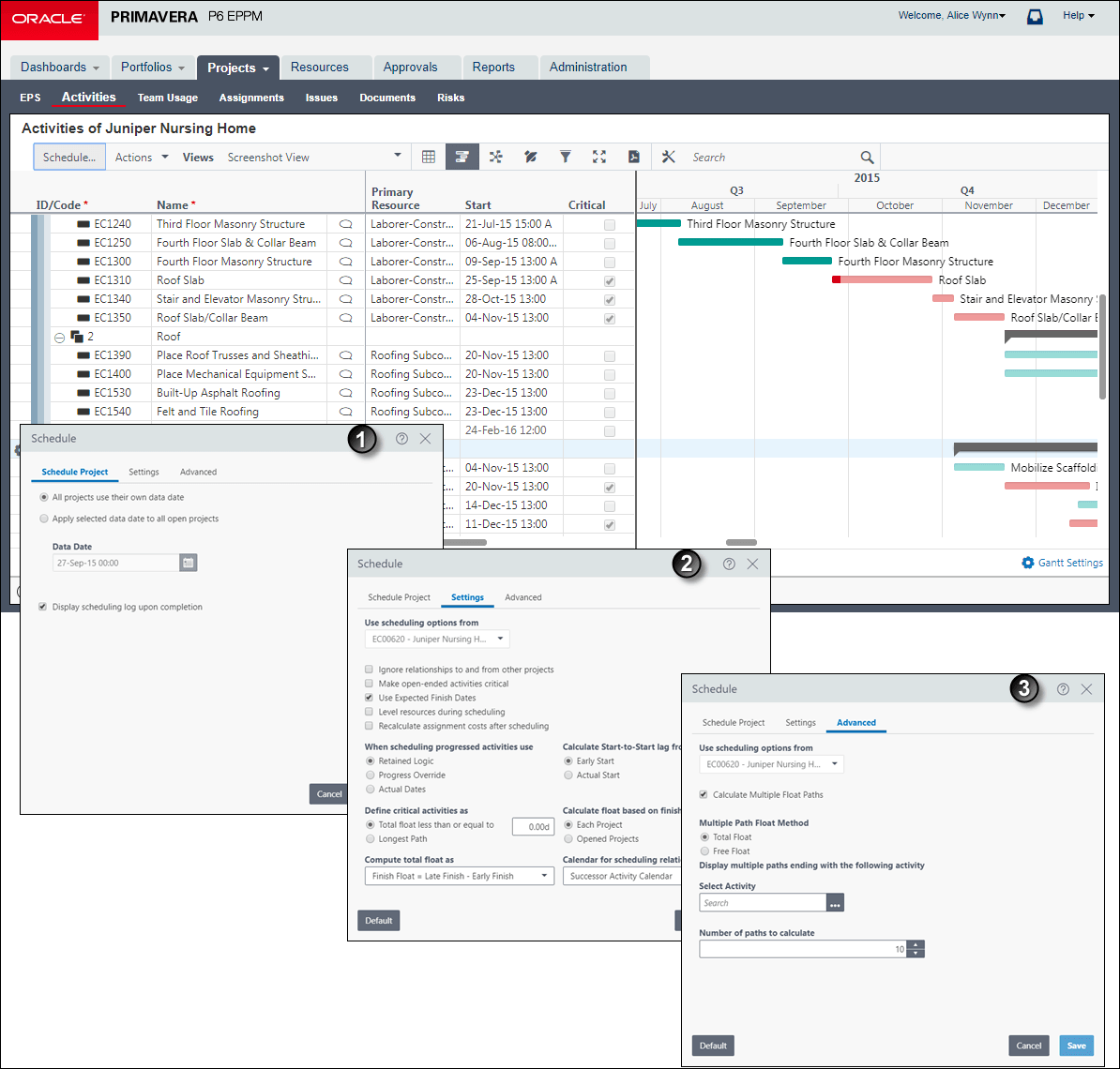 This illustration is a graphical representation of the text in the following table.