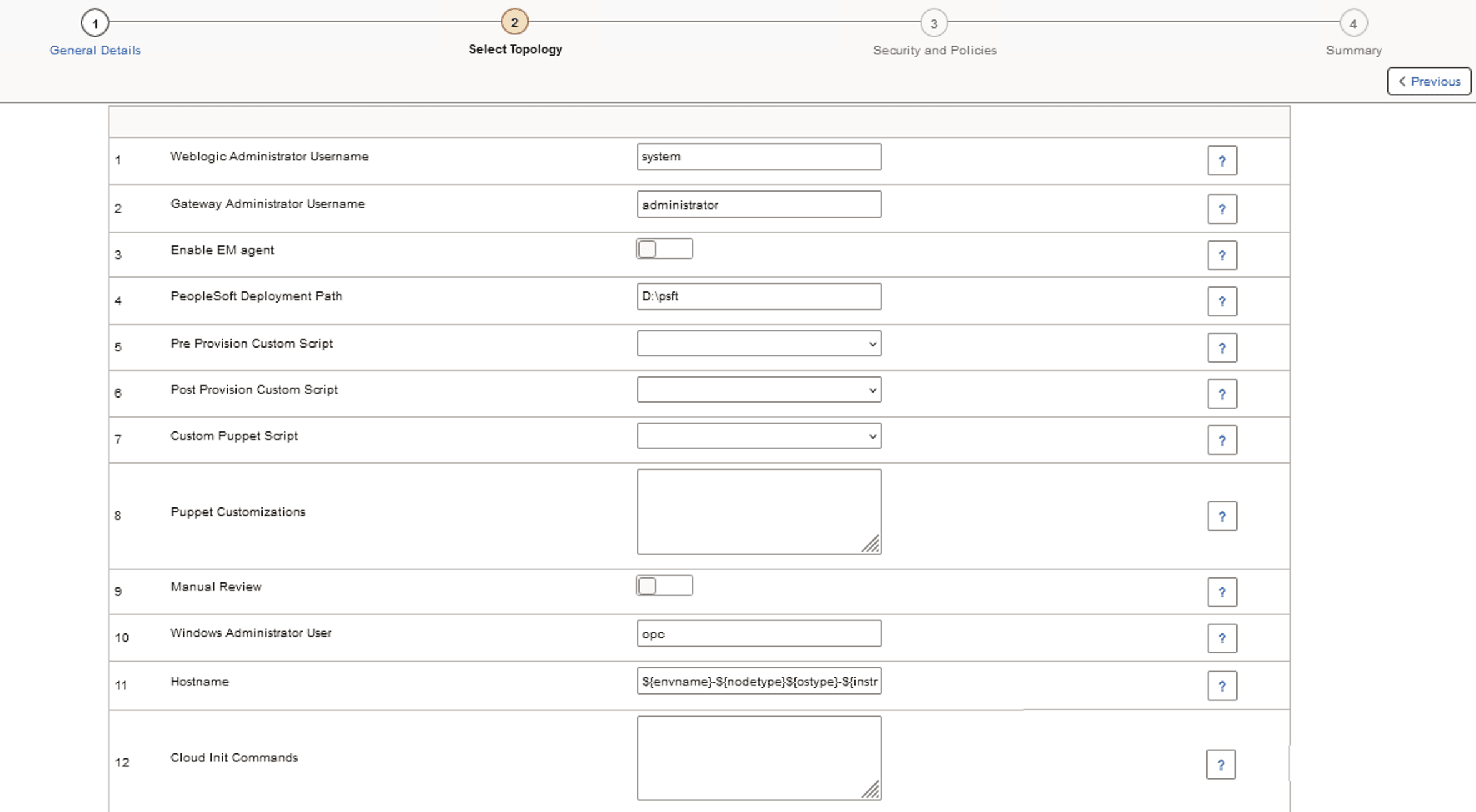 Middle Tier - General Settings for Windows Middle Tier