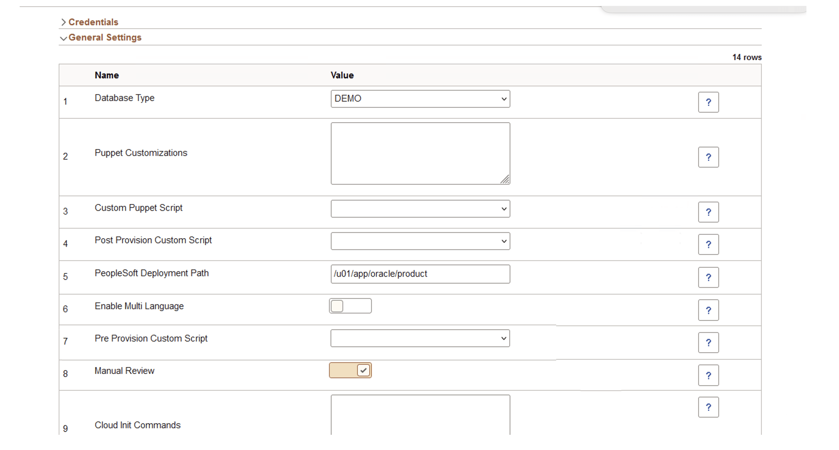 General Settings - Manual Review