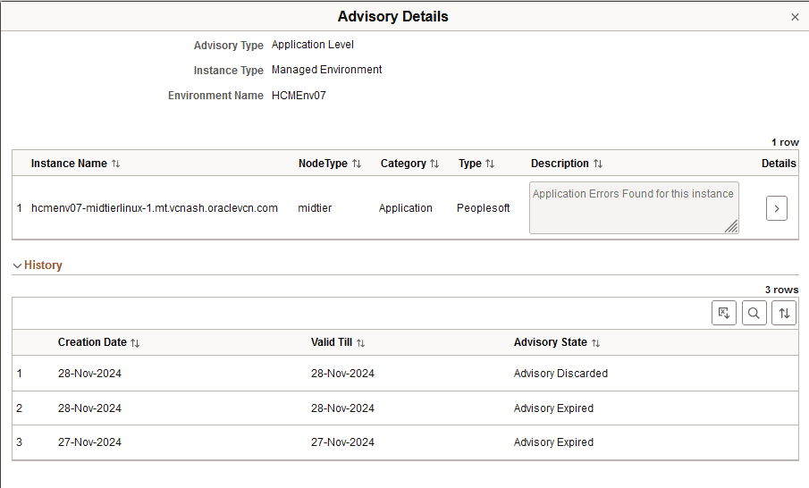 Advisory Details for Application Level