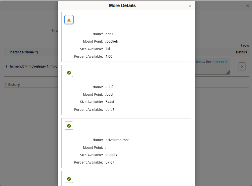 Advisory for Server Level - More Details