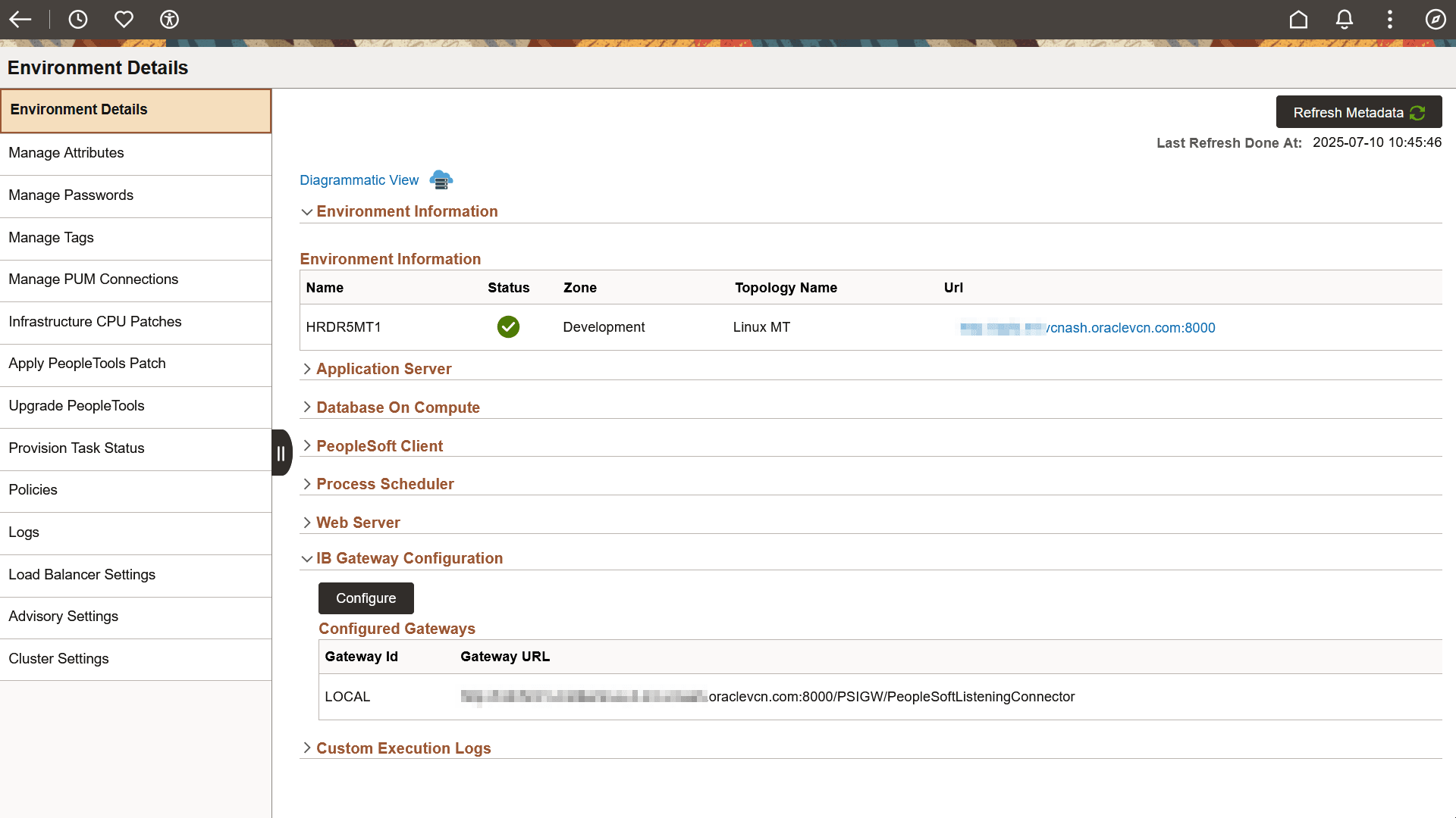 IB Gateway Configuration section