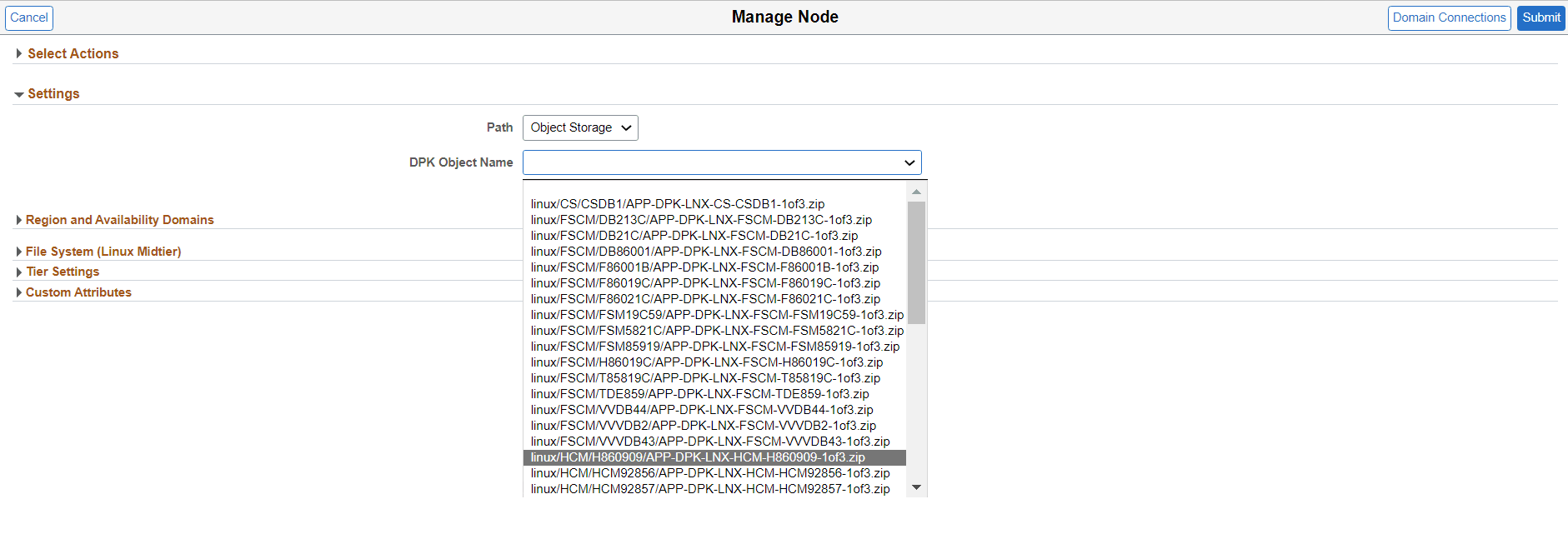 Application DPK in Object Store