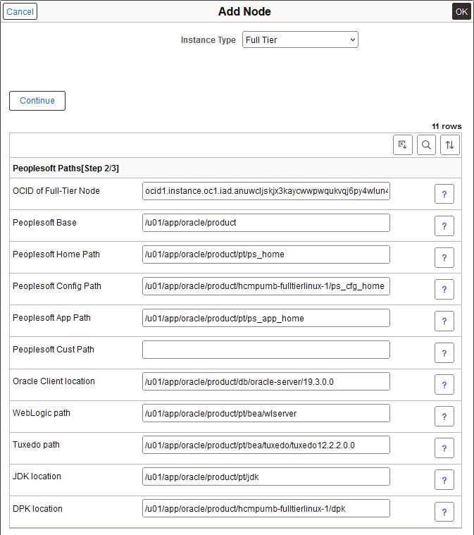 Add Full Tier node, 2 of 3