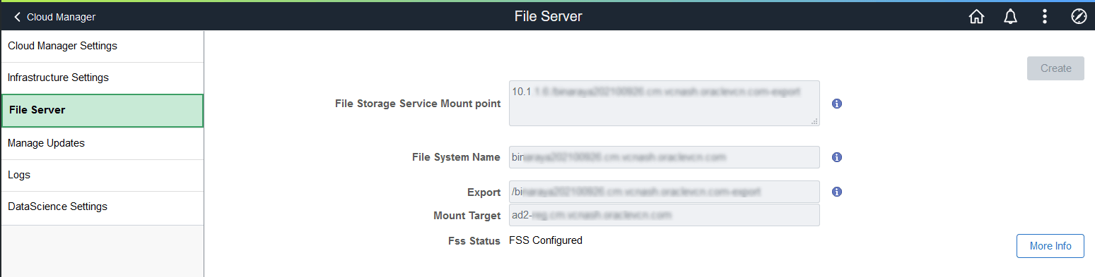 Completed File Server page