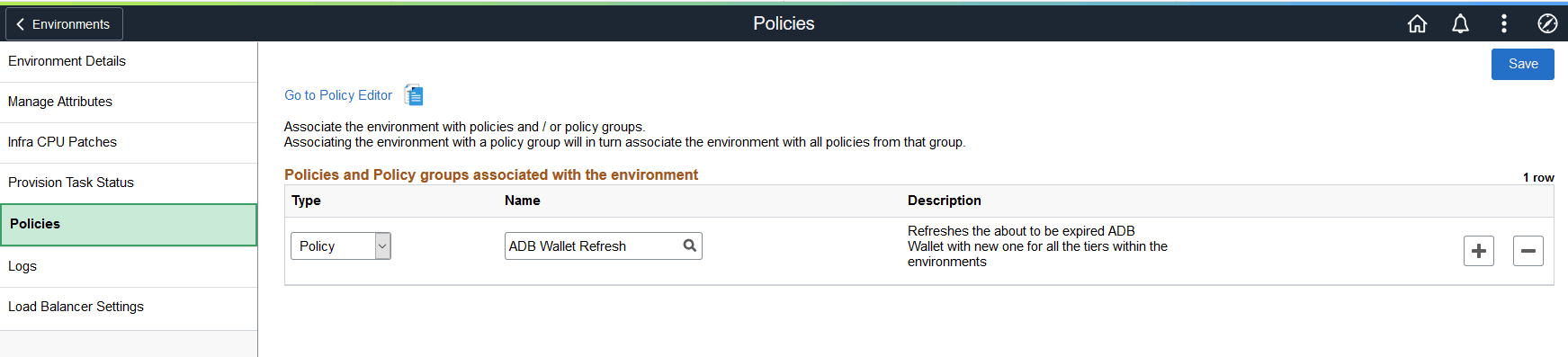 ADB Wallet Refresh Policy