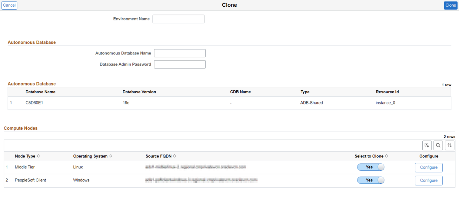 Clone Environment with ADB Shared