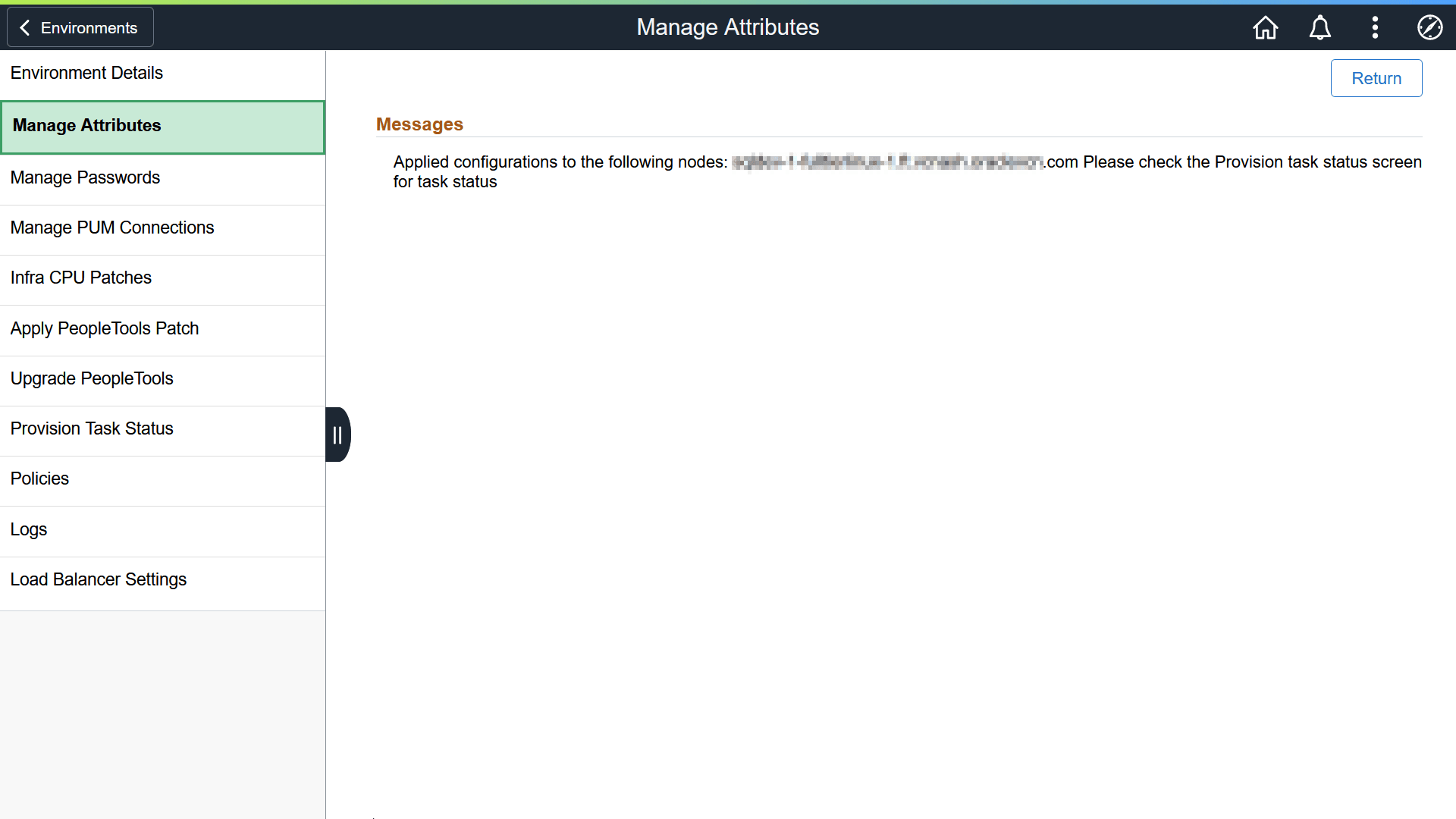 Confirmation message