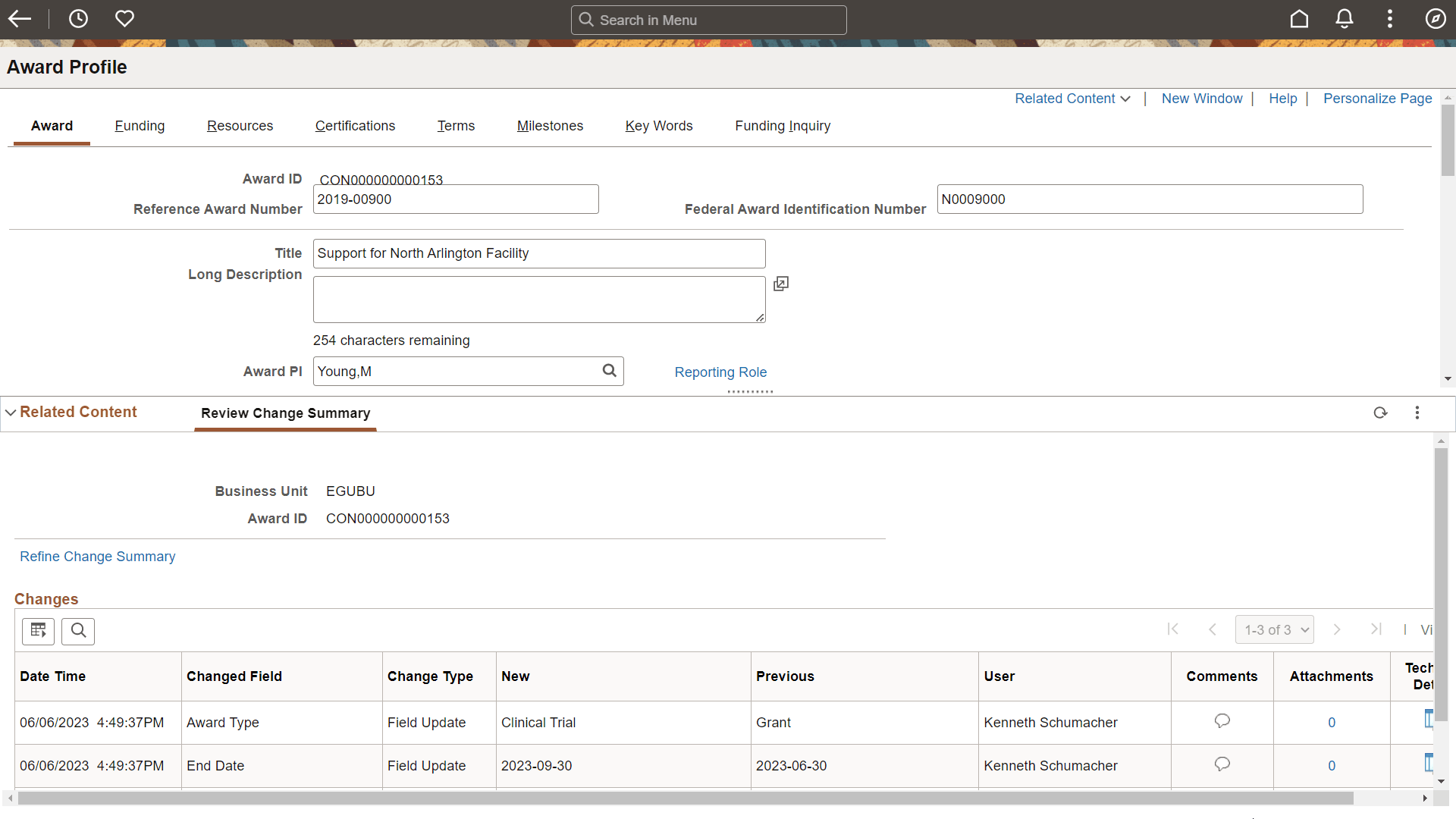 Page and Field Configurator, Change Tracking, Related Content for Classic Pages