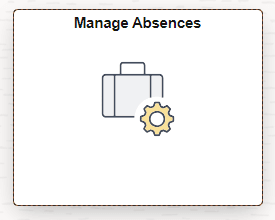 Manage Absences tile