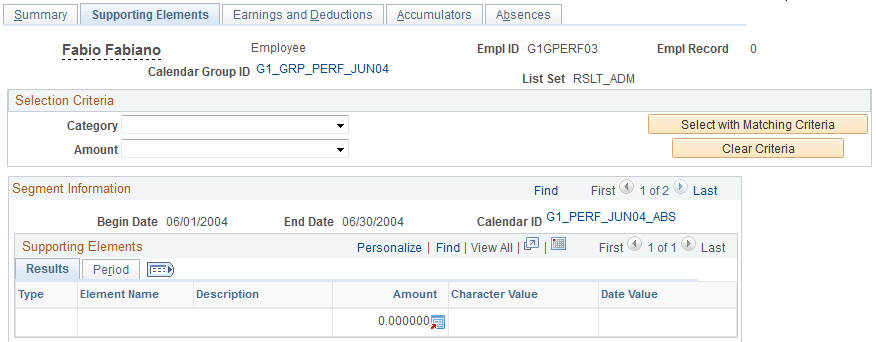 Supporting Elements page