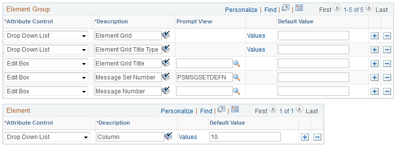Define Application page (2 of 2)