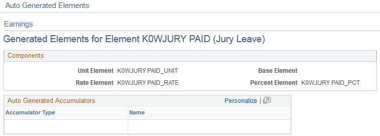 <>Earnings - Generated Elements for Element <name> page