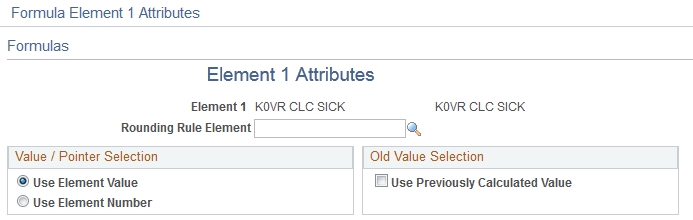 Element Attributes page