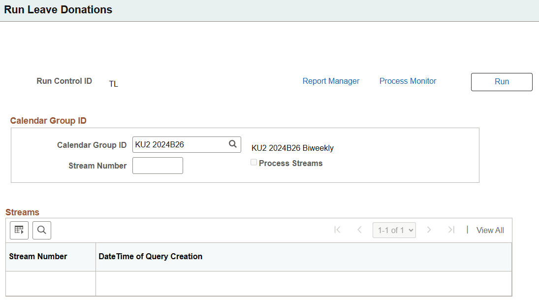 Run Leave Donations page
