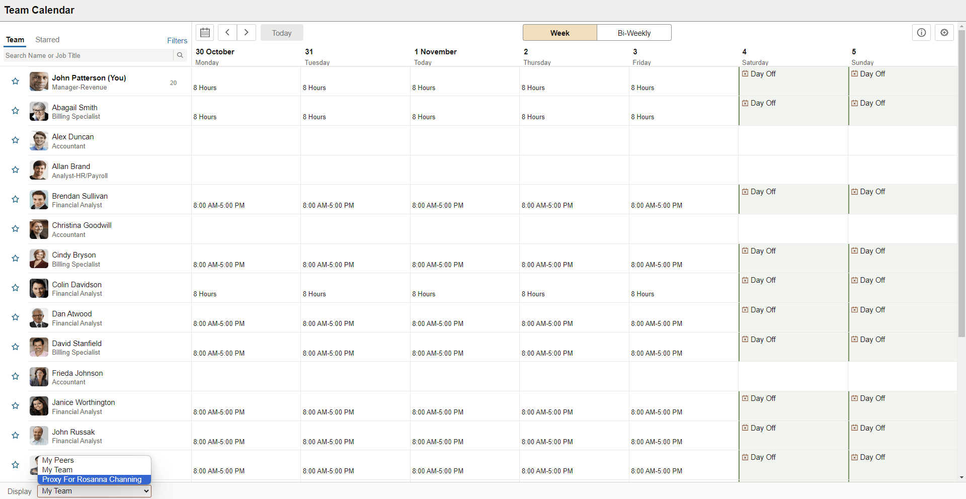 Team Calendar Delegation