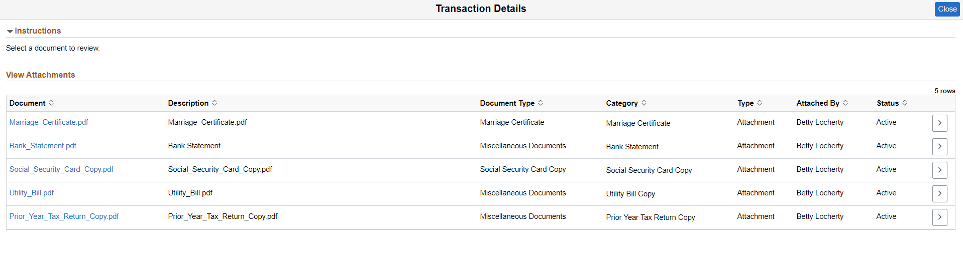 Review Benefits Attachment_ Transactional Details Page