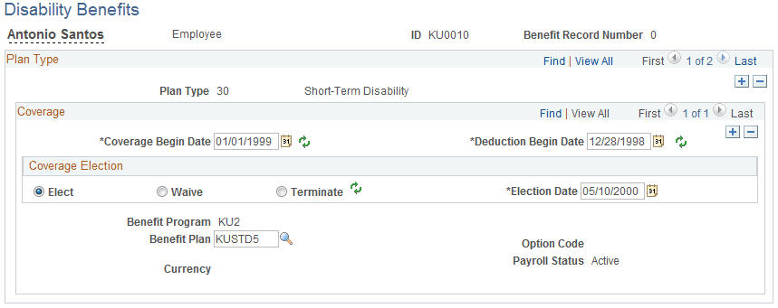 Disability Benefits page