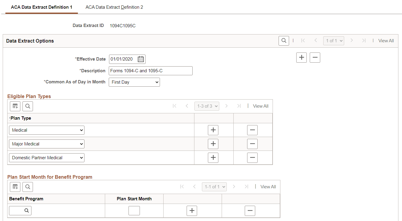 ACA Data Extract Definition (Page 1 of 3)