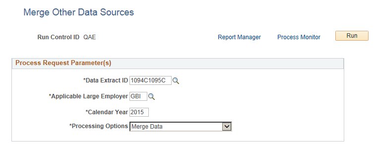 Merge Other Data Sources Page