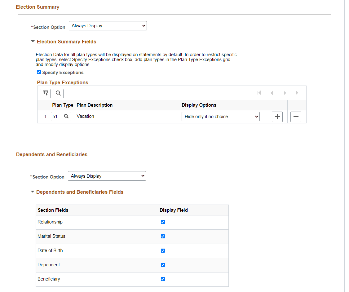 Benefits Statement Template (Page 2 of 3)
