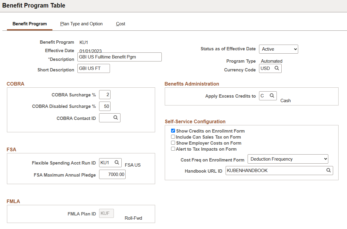Benefit Program Table_Benefit Program