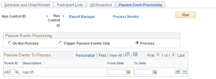 Passive Event Processing