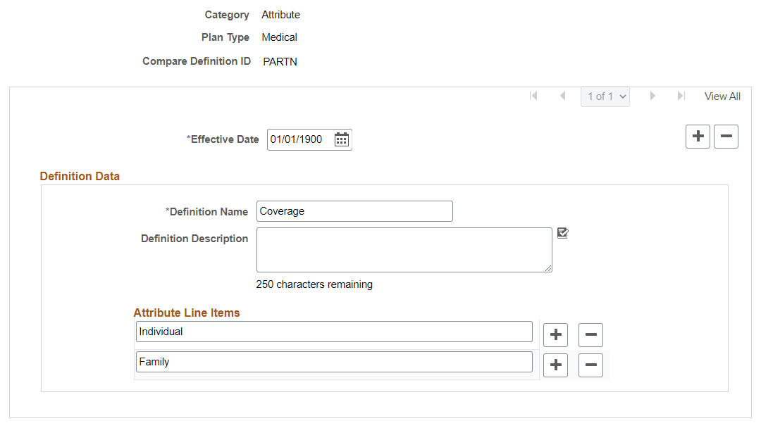 Compare Definition - Attribute
