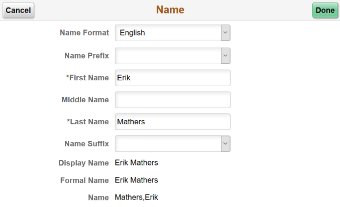(Tablet) Name modal window