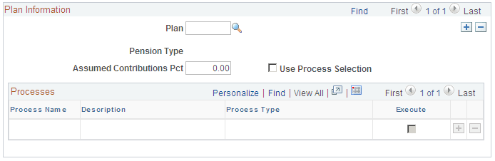 Self Service Calc Defaults page (3 of 3)