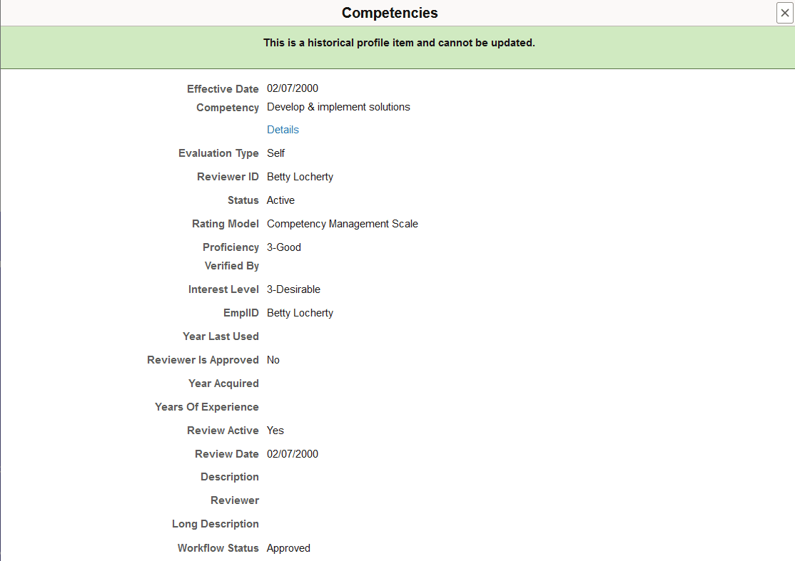 <><Content Type> (Item Details) page for a historical row