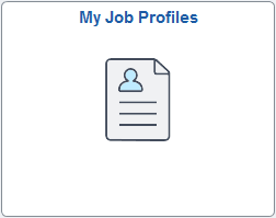My Job Profiles tile