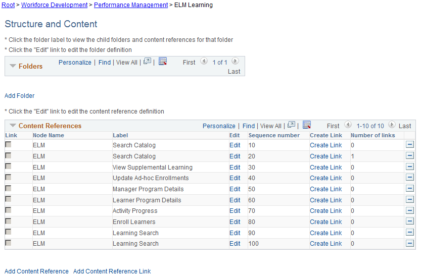 Structure and Content page