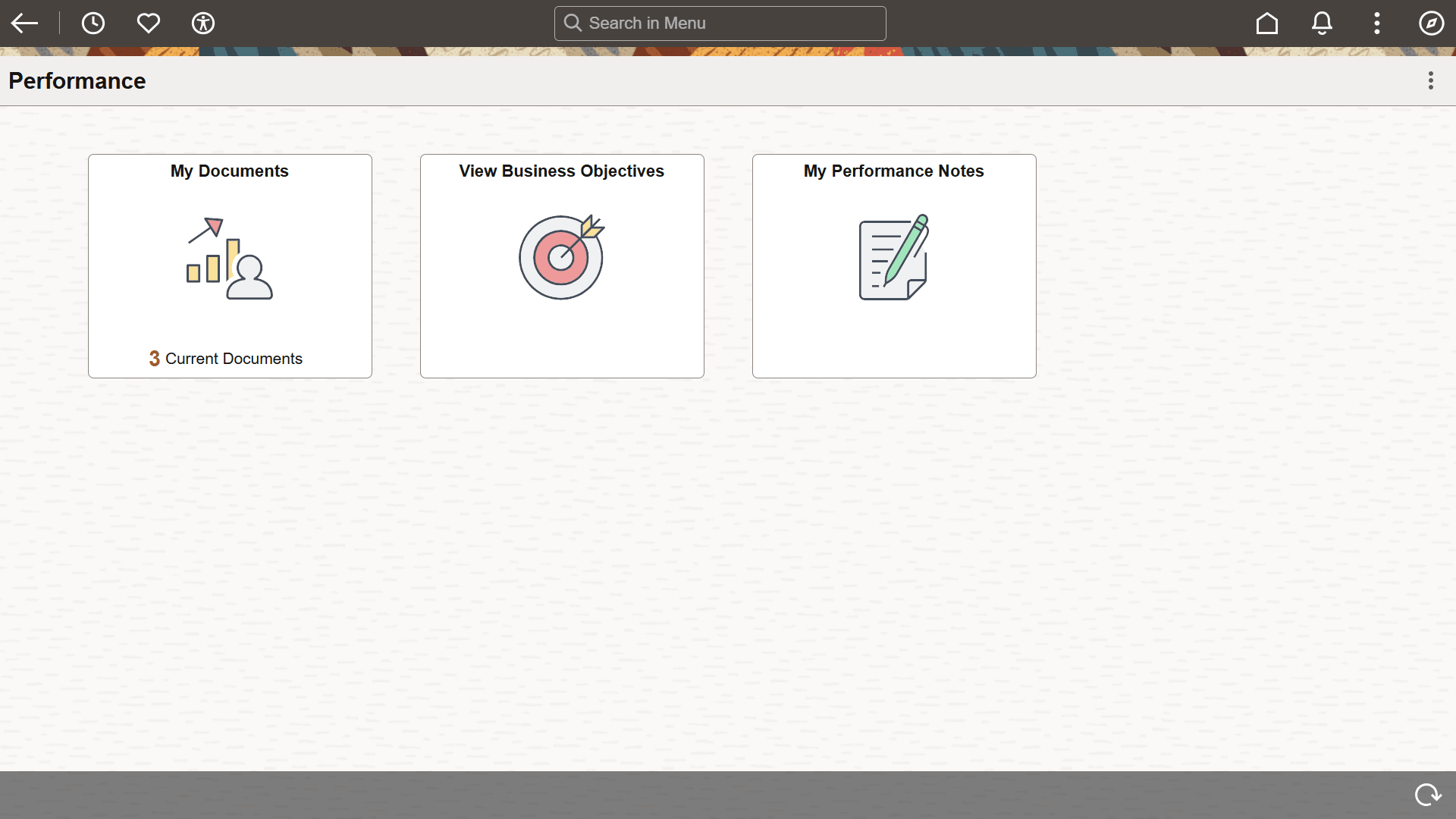 Performance dashboard