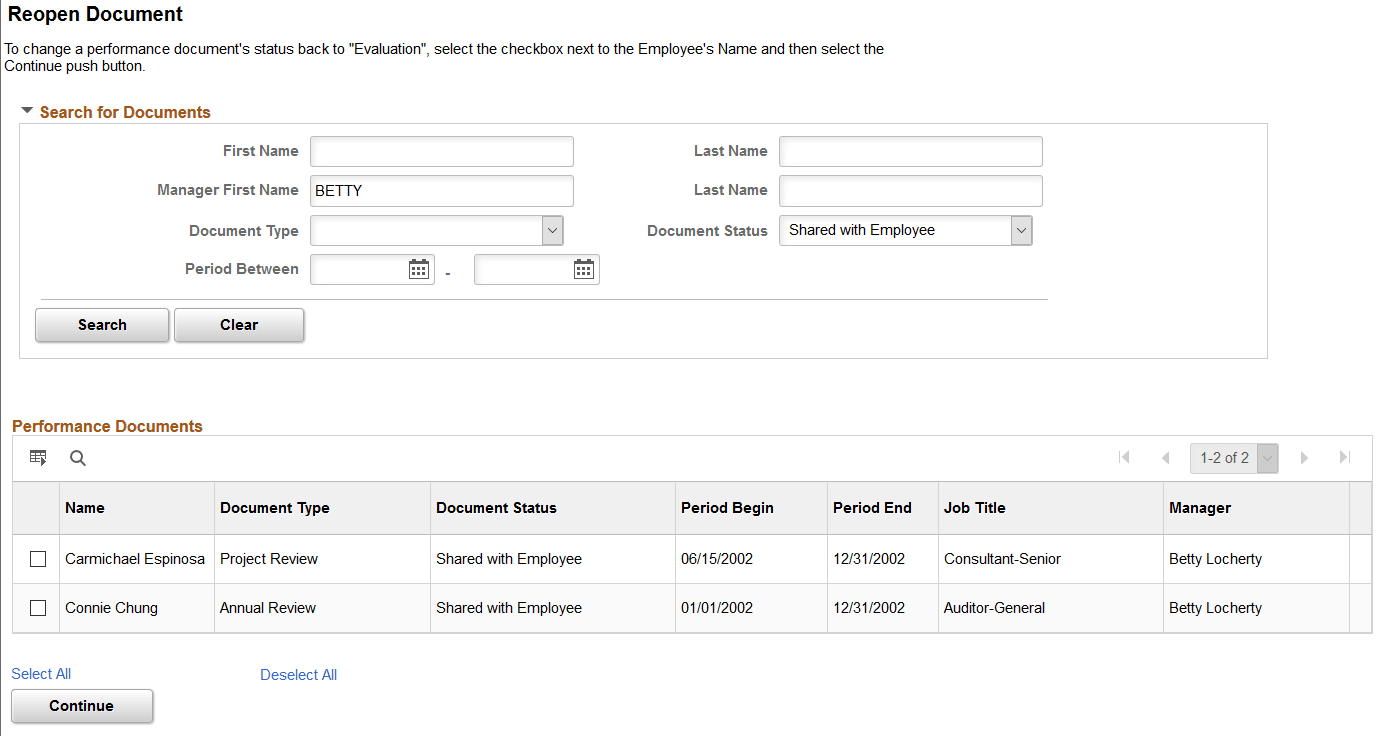 Reopen Document page