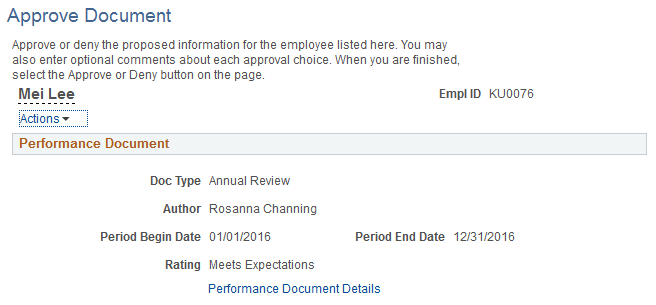 Approve Document page (1 of 2)