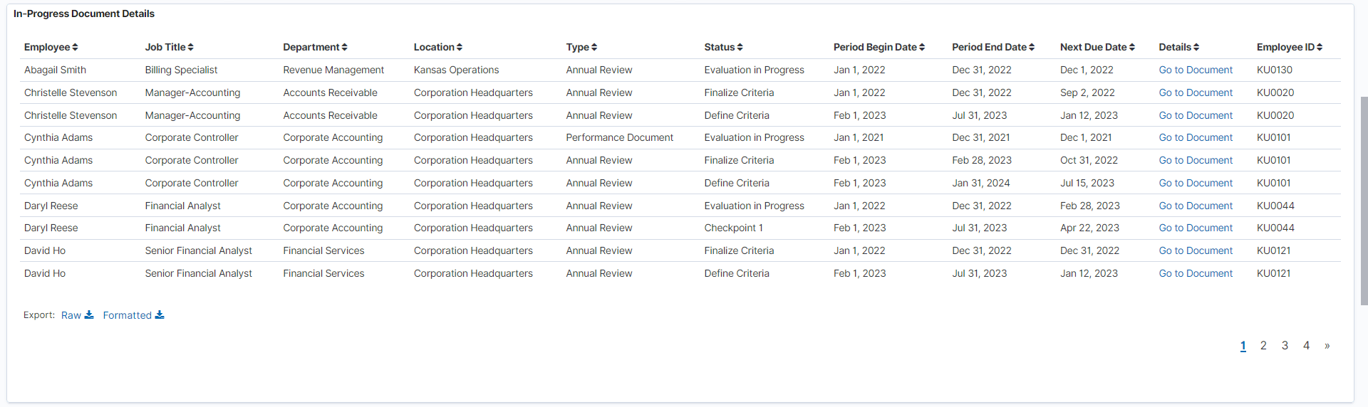 Document Insights dashboard (2 of 5)