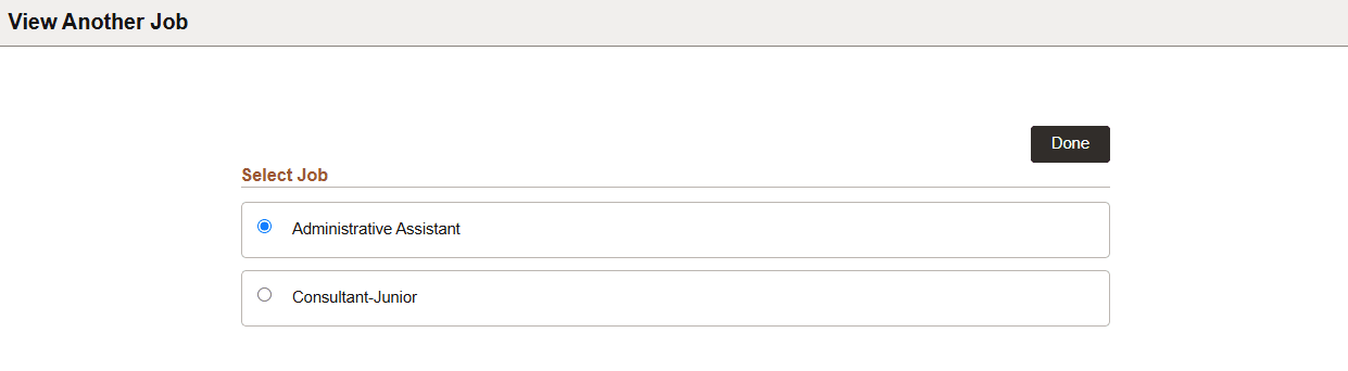 View Another Job page