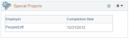 Special Projects pagelet