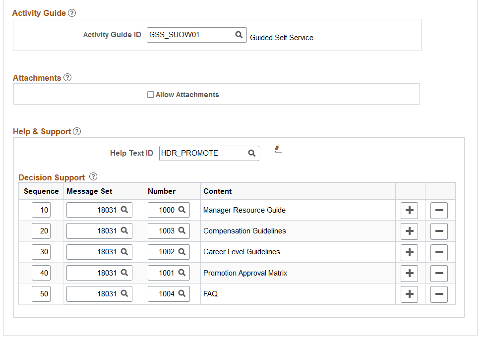 Transaction Configuration - Configuration page (2 of 2)