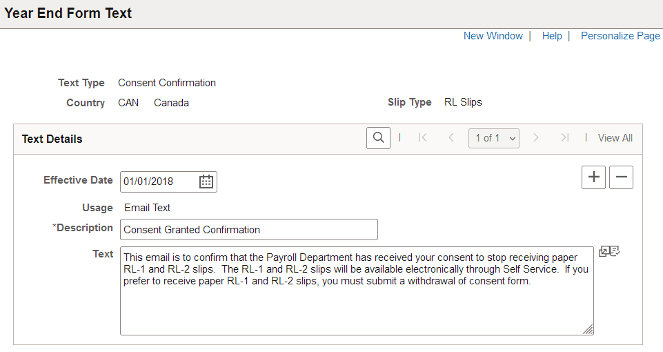 Year End Form Text page