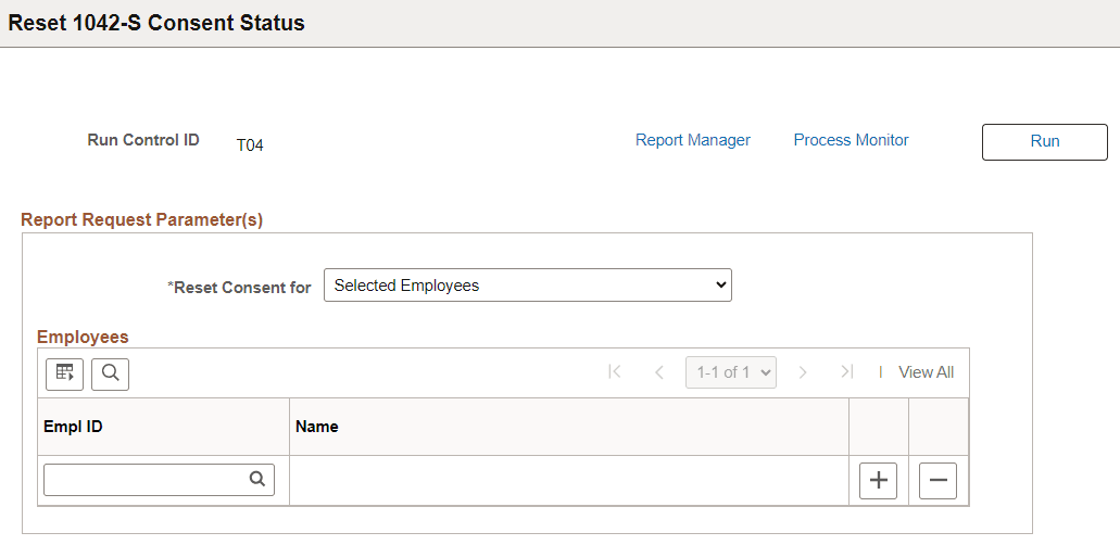 Reset 1042-S Consent Status page