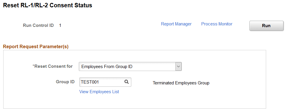 Reset RL-1/RL-2 Consent Status page