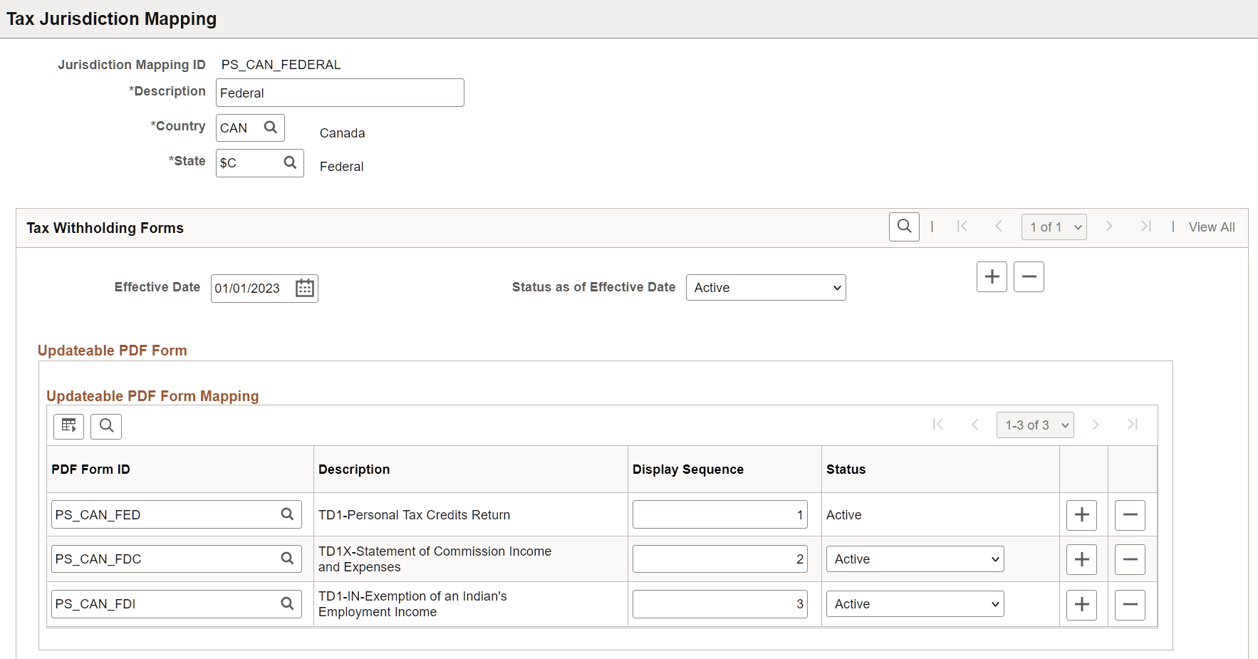 (CAN) Tax Jurisdiction Mapping page (1 of 2)